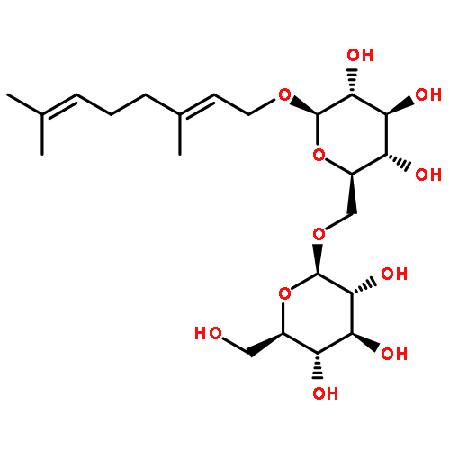 (2E)-3,7-dimethylocta-2,6-dien-1-yl 6-O-beta-D-glucopyranosyl-beta-D-glucopyranoside