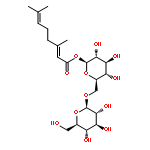 6-O-beta-D-glucopyranosyl-beta-D-glucopyranosyl (2E)-3,7-dimethylocta-2,6-dienoate