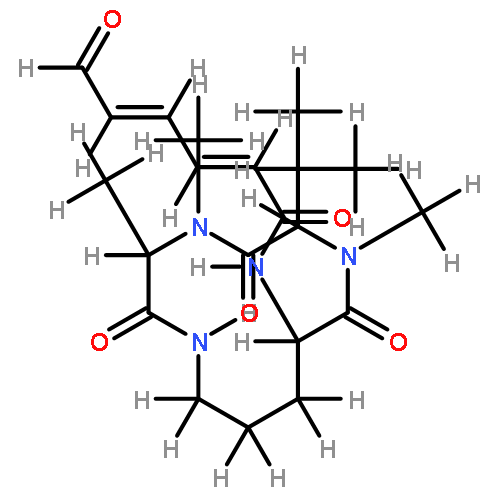 (2E,4E)-cyclo-[(NMe-L-Ala)-(NMe-L-Val)-(Nalpha-6-oxohexa-2,4-dienoyl-L-Orn)]