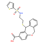 Dibenz[b,e]oxepin-2-carboxylicacid, 6,11-dihydro-11-[[2-[(2-thienylsulfonyl)amino]ethyl]thio]-