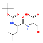 L-Serine, N-[N-[(1,1-dimethylethoxy)carbonyl]-L-leucyl]-