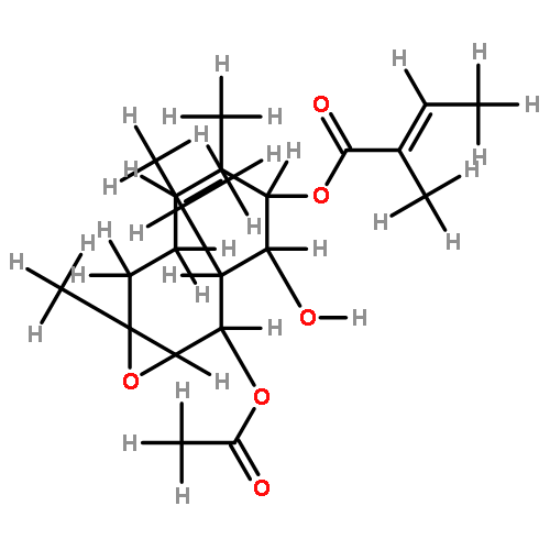 9,10-epoxy-5beta-O-tigloyl-7alphaH-8beta-O-acetylgermacra-3(4)E-en-6alpha-ol