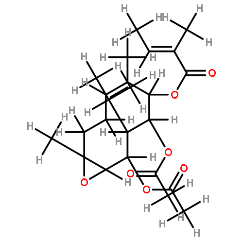 9,10-epoxy-5beta-O-tigloyl-7alphaH-6alpha,8beta-di-O-acetylgermacra-3(4)E-ene