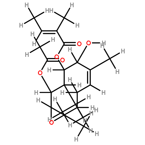 9,10-epoxy-6alpha-O-tigloyl-7alphaH-8beta-O-acetylgermacra-3(4)E-en-5beta-ol