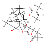 9,10-epoxy-5beta-O-tigloyl-7alphaH-8beta-O-(3''-acetoxy-2''-methylbutyryl)germacra-3(4)E-en-6alpha-ol