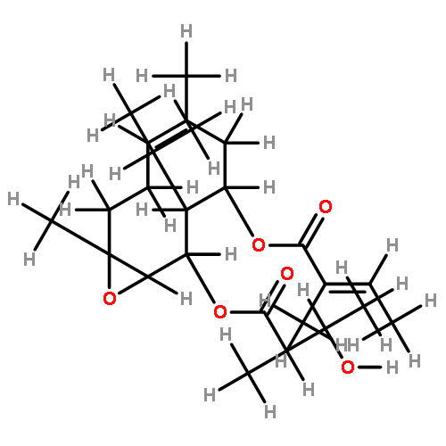 9,10-epoxy-6alpha-O-tigloyl-7alphaH-8beta-O-(3''-hydroxy-2''-methylbutyryl)germacra-3(4)E-ene