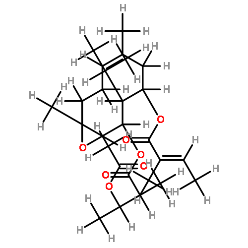 9,10-epoxy-6alpha-O-tigloyl-7alphaH-8beta-O-(3''-acetoxy-2''-methylbutyryl)germacra-3(4)E-ene