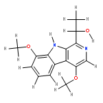 6,12-dimethoxy-3-(1-hydroxyethyl)-beta-carboline