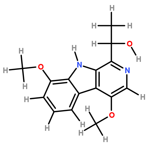 6,12-dimethoxy-3-(1-hydroxyethyl)-beta-carboline