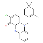 1(5H)-Phenazinone,2-chloro-5-[(2,4,4-trimethyl-1-cyclohexen-1-yl)methyl]-