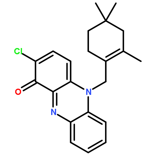 1(5H)-Phenazinone,2-chloro-5-[(2,4,4-trimethyl-1-cyclohexen-1-yl)methyl]-