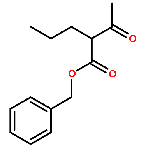 Pentanoic acid, 2-acetyl-, phenylmethyl ester, (±)-