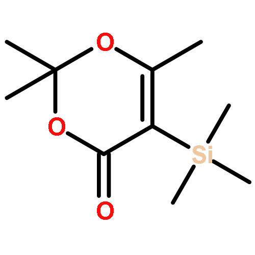 4H-1,3-Dioxin-4-one, 2,2,6-trimethyl-5-(trimethylsilyl)-