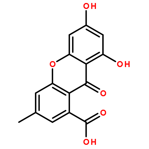 6,8-dihydroxy-3-methyl-9-oxo-9H-xanthene-1-carboxylic acid