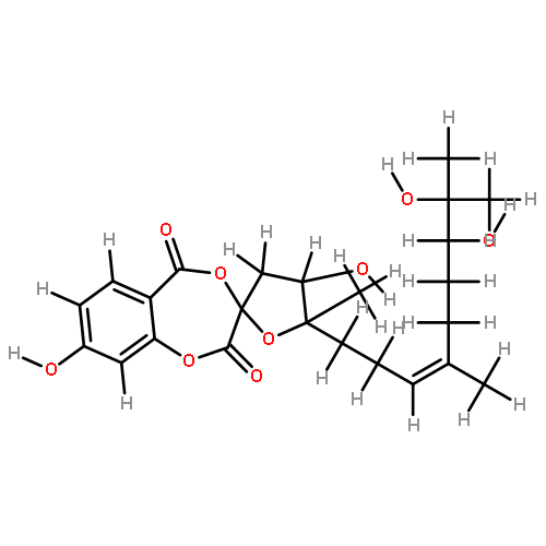 (3S,4'S,5'R)--5'-[(3Z)-7,8-dihydroxy-4,8-dimethylnon-3-en-1-yl]-4',5'-dihydro-4',8-dihydroxy-5'-methyl-3'H,5H-spiro[1,4-benzodioxepine-3,2'-furan]-2,5-dione