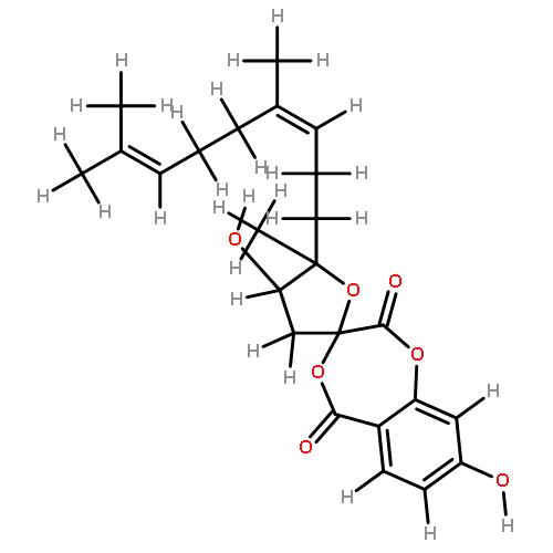 (3S,4'S,5'R)--5'-[(3Z)-4,8-dimethylnona-3,7-dien-1-yl]-4',5'-dihydro-4',8-dihydroxy-5'-methyl-3'H,5H-spiro[1,4-benzodioxepine-3,2'-furan]-2,5-dione