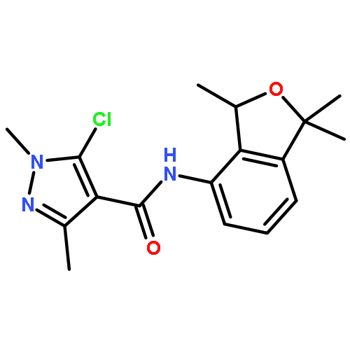 1H-Pyrazole-4-carboxamide,5-chloro-N-(1,3-dihydro-1,1,3-trimethyl-4-isobenzofuranyl)-1,3-dimethyl-