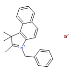 1H-Benz[e]indolium, 1,1,2-trimethyl-3-(phenylmethyl)-, bromide