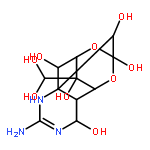 5,9:7,10a-Dimethano-10aH-[1,3]dioxocino[6,5-d]pyrimidine-4,7,10,11,12-pentol,2-amino-12-(dihydroxymethyl)-3,4,4a,5,9,10-hexahydro-,(4R,4aR,5R,7S,9S,10S,10aR,11S,12S)-