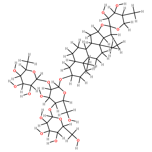 (23S,24R,25R)-5alpha-spirostane-3beta,23,24-triol-3-O-(alpha-L-rhamnopyranosyl-(1->2)-[alpha-D-glucopyranosyl-(1->4)]-beta-D-galactopyranoside)