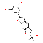 1,3-Benzenediol,5-[(6R)-5,6-dihydro-6-(1-hydroxy-1-methylethyl)benzo[1,2-b:5,4-b']difuran-2-yl]-