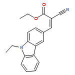 2-Propenoic acid, 2-cyano-3-(9-ethyl-9H-carbazol-3-yl)-, ethyl ester