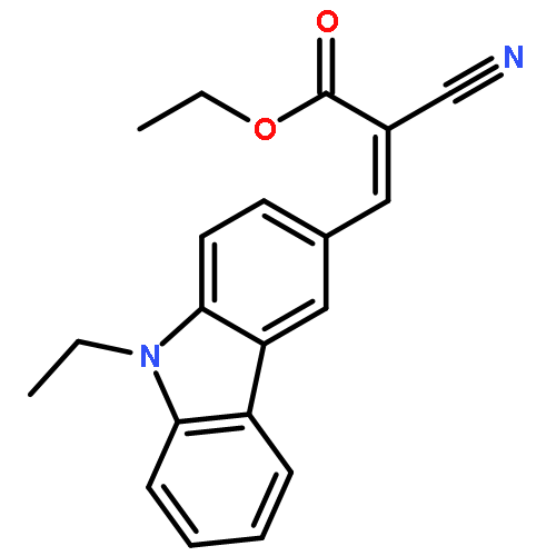 2-Propenoic acid, 2-cyano-3-(9-ethyl-9H-carbazol-3-yl)-, ethyl ester