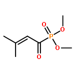 Phosphonic acid, (3-methyl-1-oxo-2-butenyl)-, dimethyl ester