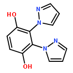 1,4-Benzenediol, 2,3-di-1H-pyrazol-1-yl-