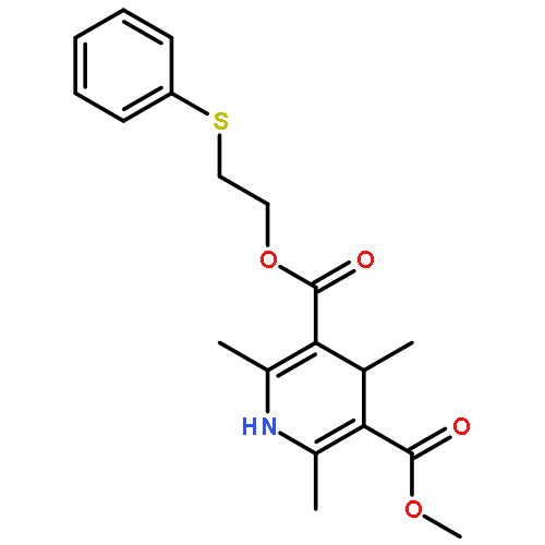 3,5-Pyridinedicarboxylicacid, 1,4-dihydro-2,4,6-trimethyl-, 3-methyl 5-[2-(phenylthio)ethyl] ester