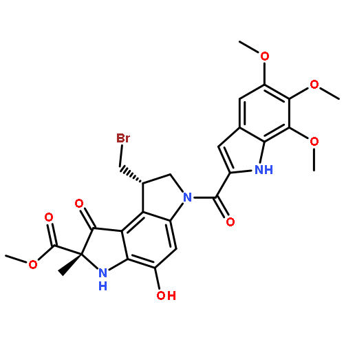 Benzo[1,2-b:4,3-b']dipyrrole-2-carboxylicacid,8-(bromomethyl)-1,2,3,6,7,8-hexahydro-4-hydroxy-2-methyl-1-oxo-6-[(5,6,7-trimethoxy-1H-indol-2-yl)carbonyl]-,methyl ester, (2R,8S)-