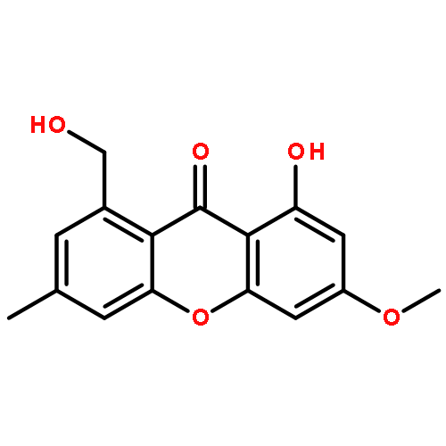 1-hydroxy-8-(hydroxymethyl)-3-methoxy-6-methyl-9H-xanthen-9-one