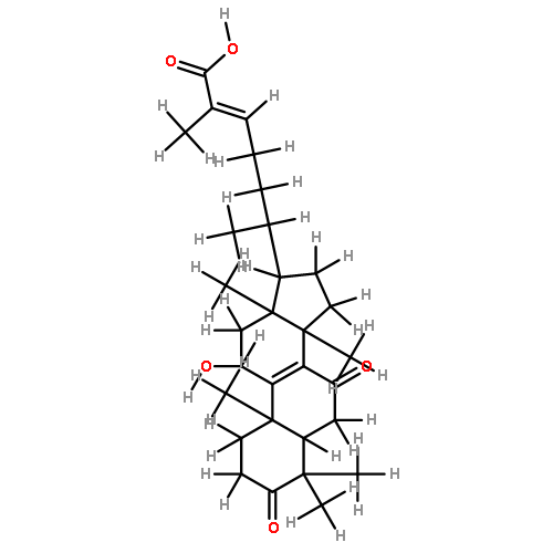 11beta-hydroxy-3,7-dioxo-5alpha-lanosta-8,24(E)-dien-26-oic acid