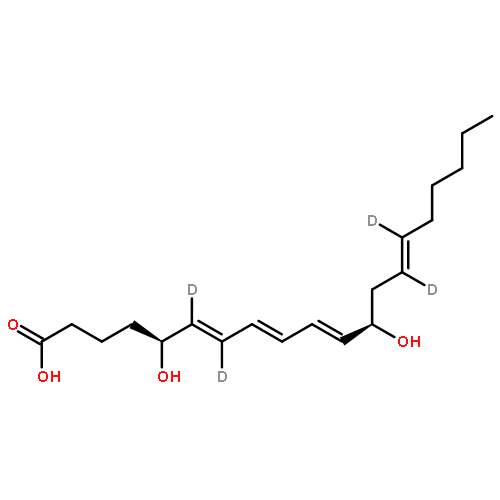 (5S,12R)-6,7,14,15-tetradeuterio-5,12-dihydroxyicosa-6,8,10,14-tetraenoic acid