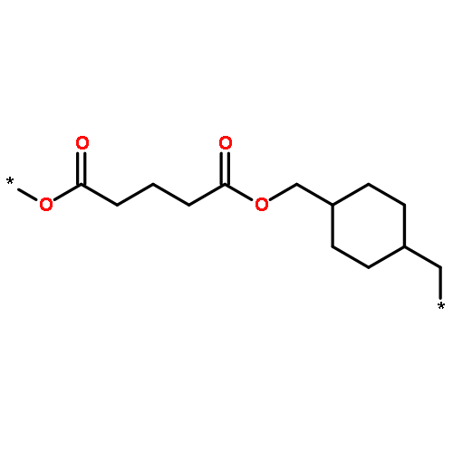 Poly[oxy(1,5-dioxo-1,5-pentanediyl)oxymethylene-1,4-cyclohexanediylm
ethylene]