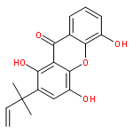 9H-Xanthen-9-one, 2-(1,1-dimethyl-2-propenyl)-1,4,5-trihydroxy-