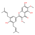 5,7-Dihydroxy-2-(4-hydroxy-3,5-bis(3-methylbut-2-en-1-yl)phenyl)-3,6-dimethoxy-4H-chromen-4-one