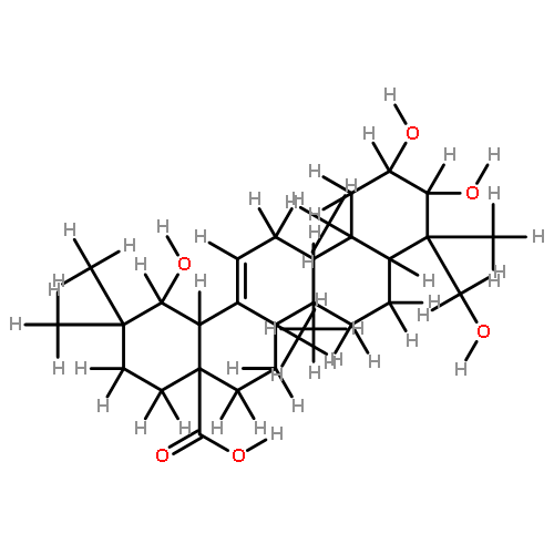 2alpha,3alpha,19alpha,23-tetrahydroxyolean-12-en-28-oic acid