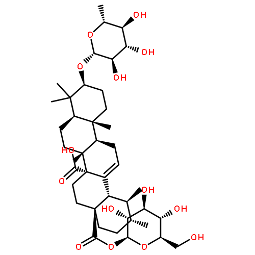 Quinovic acid 3-O-(6-deoxyglucoside) 28-O-glucosyl ester