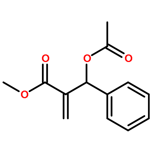 Benzenepropanoic acid, b-(acetyloxy)-a-methylene-, methyl ester