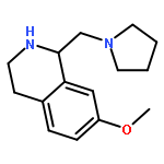 Isoquinoline, 1,2,3,4-tetrahydro-7-methoxy-1-(1-pyrrolidinylmethyl)-