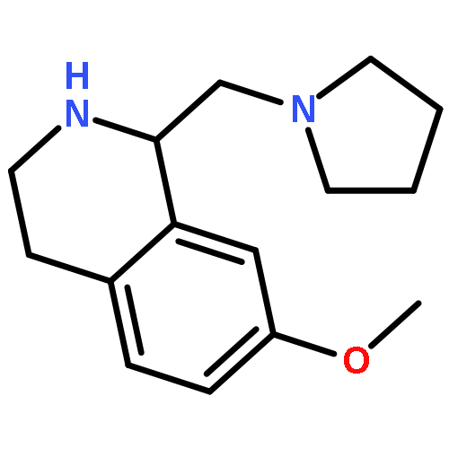 Isoquinoline, 1,2,3,4-tetrahydro-7-methoxy-1-(1-pyrrolidinylmethyl)-