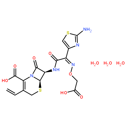 YTTERBIUM(III) IONOPHORE I;CEFIXIME TRIHYDRATE