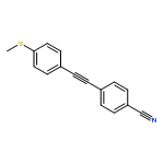 Benzonitrile, 4-[[4-(methylthio)phenyl]ethynyl]-