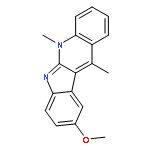 5H-Quinindoline, 9-methoxy-5,11-dimethyl-