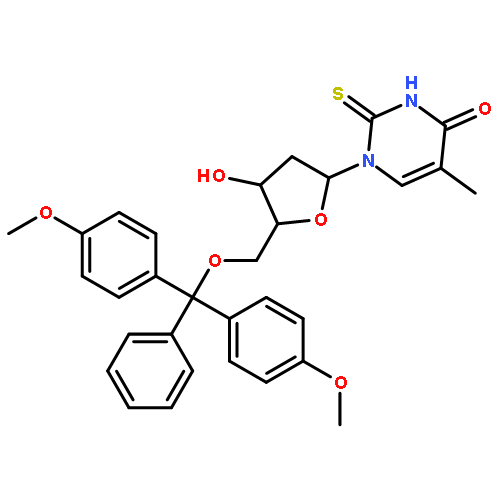 Thymidine, 5'-O-[bis(4-methoxyphenyl)phenylmethyl]-2-thio-