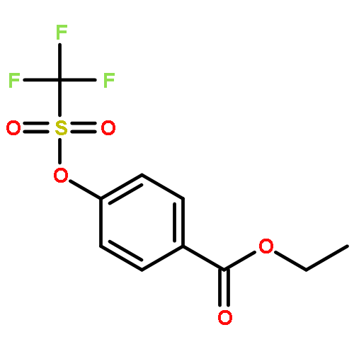 Benzoic acid, 4-[[(trifluoromethyl)sulfonyl]oxy]-, ethyl ester