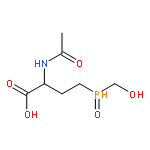 Butanoic acid, 2-(acetylamino)-4-(hydroxymethylphosphinyl)-, (S)-