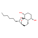 2H-3,9a-Epoxy-1-benzoxepin-6,9-diol,2-hexyloctahydro-, (2S,3S,5aS,6S,9R,9aS)-