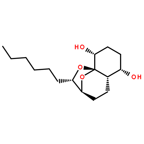 2H-3,9a-Epoxy-1-benzoxepin-6,9-diol,2-hexyloctahydro-, (2S,3S,5aS,6S,9R,9aS)-